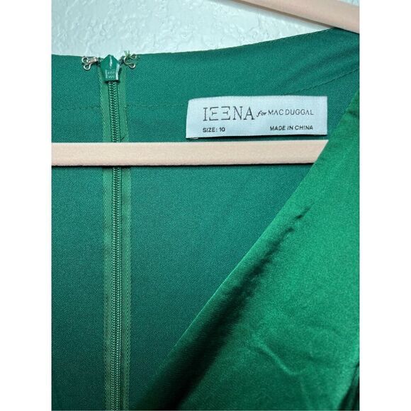 Mac Duggal LONG SLEEVE RUCHED WAIST A-LINE GOWN New - Picture 7 of 10